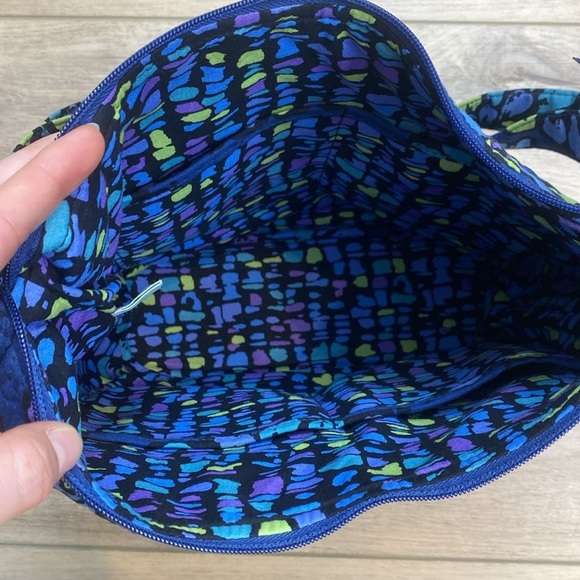 Vera Bradley | Indigo Pop | Crossbody Hobo‎ Tote - Picture 8 of 12